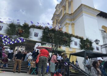 Devoción y fe de los feligreses en honor al señor Justo Juez