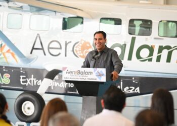 Eduardo Ramírez Inaugura Aerobalam Tuxtla-Palenque