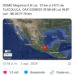 Se reporta sismo de 5.9 en Oaxaca