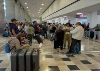 Las lluvias causan desastres en el AICM