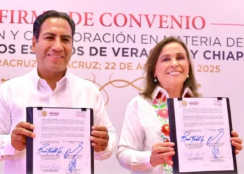 Gobernadores Chiapas y Veracruz firman convenio en materia de seguridad