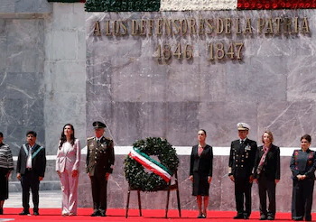 Sheinbaum conmemora gesta heroica de los Niños Héroes en el Castillo de Chapultepec