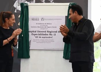 Claudia Sheinbaum, junto a Eduardo Ramírez, inaugura Hospital “XIV de Septiembre” del IMSS