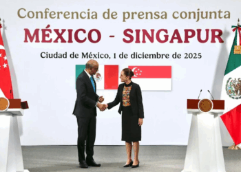 Sheinbaum y primer ministro de Singapur acuerdan fortalecer cooperación digital y económica