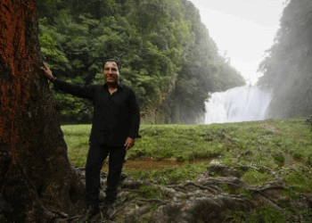 En Palenque, Eduardo Ramírez encabeza Declaratoria de Reserva Natural Comunitaria Cascada El Salto