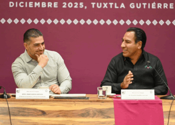 García Harfuch y gobernador de Chiapas encabezan Mesa de Paz