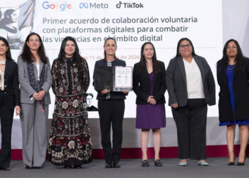 Gobierno de México firma acuerdo con Meta, Google y Tiktok para combatir la violencia contra las mujeres en internet