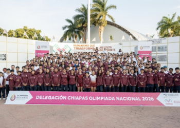 Eduardo Ramírez abandera a Delegación Chiapas rumbo a Olimpiada Nacional 2026