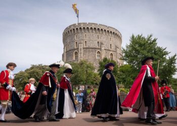 El Rey Carlos III preside el Servicio Anual de la Orden de la Jarretera en Windsor